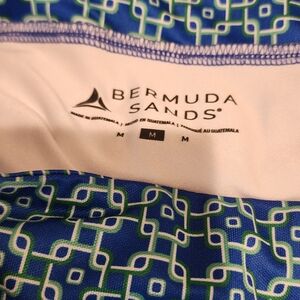 Bermuda Sands golf skirts.  18 inches. Blue and green.